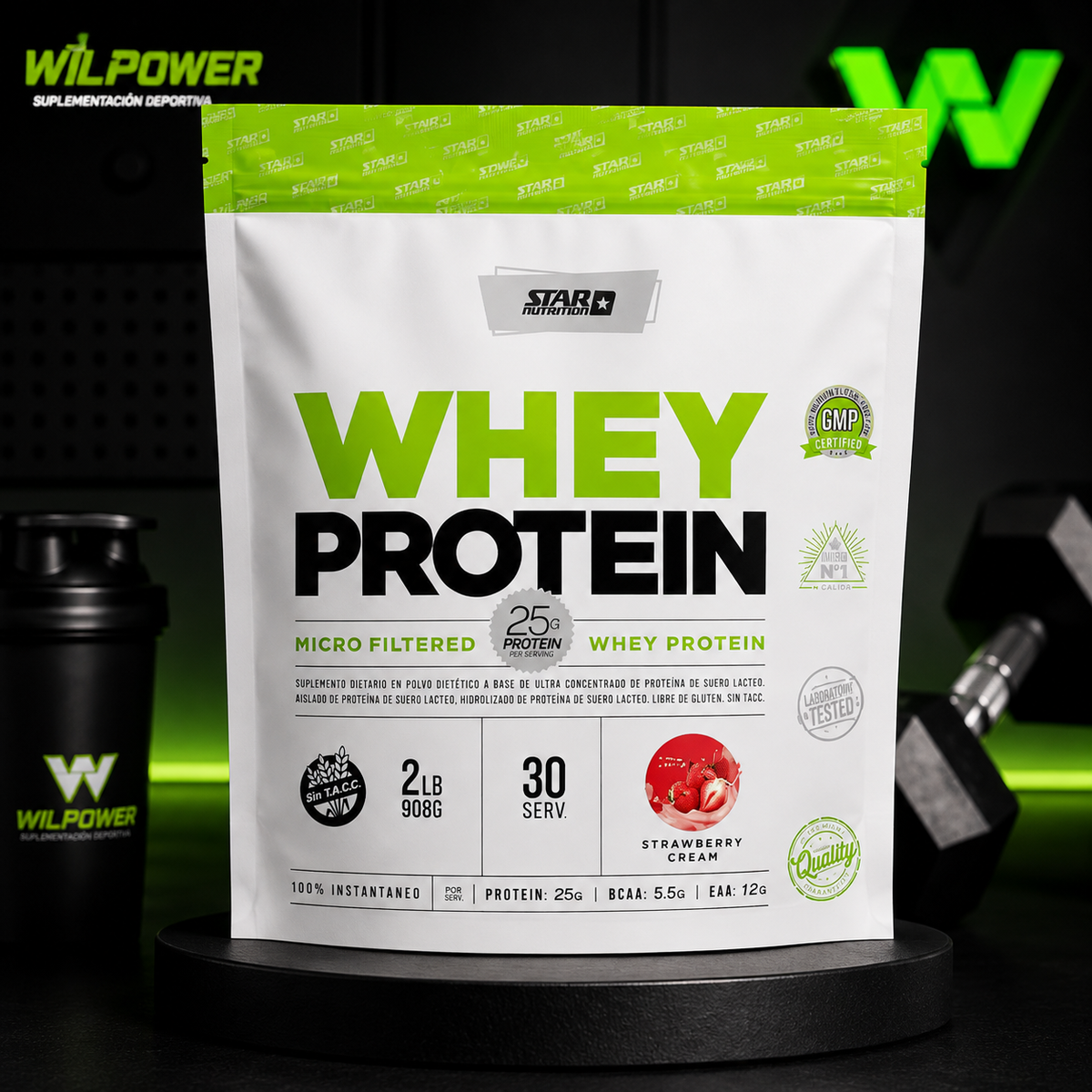 Proteína Whey Star Nutrition Doypack 2 lb / 1 kg