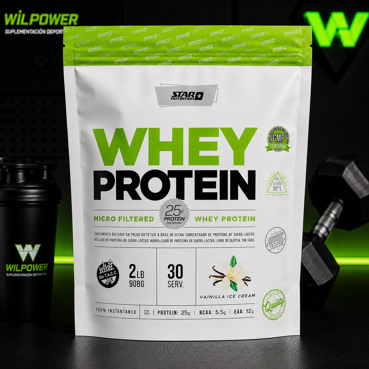 Proteína Whey Star Nutrition Doypack 2 lb / 1 kg
