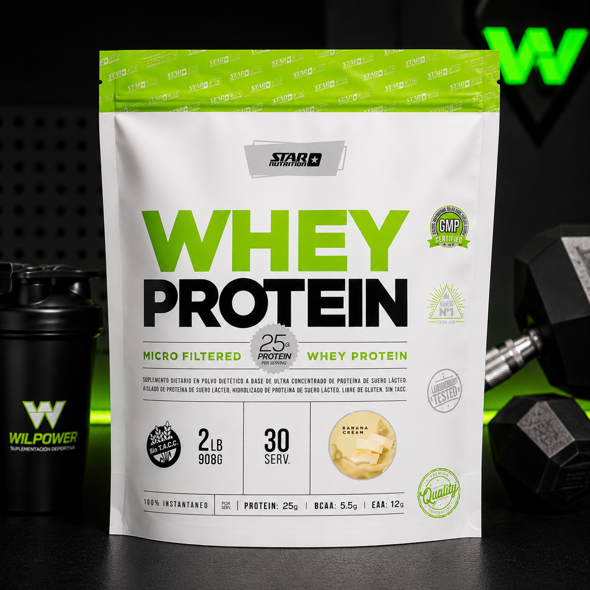 Proteína Whey Star Nutrition Doypack 2 lb / 1 kg