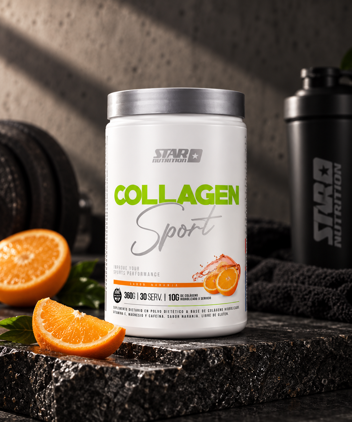 Collagen Sport 360 G En Polvo Sabor Naranja - Star Nutrition